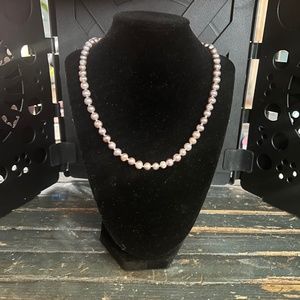 Hand tied cultured pearls